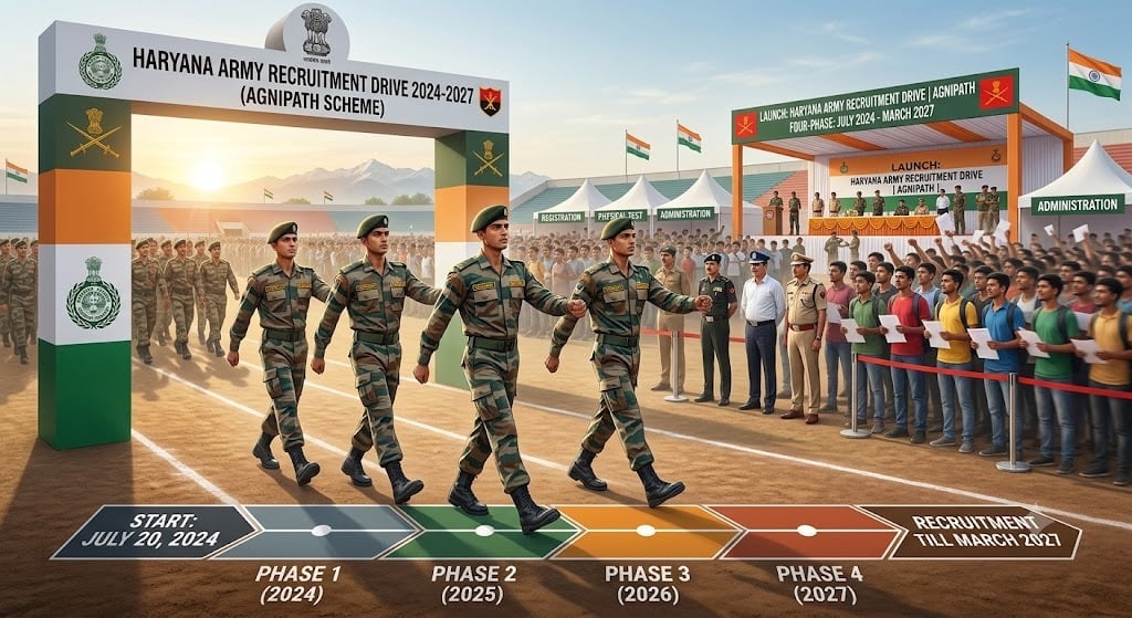 Haryana to Launch Four-Phase Army Recruitment Drive Under Agnipath from July 20