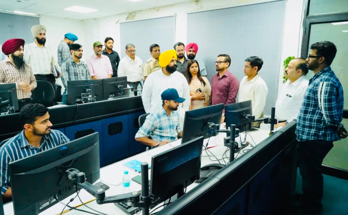 Ludhiana Gets High-Tech Monsoon War Room with 1,700 CCTV Cameras