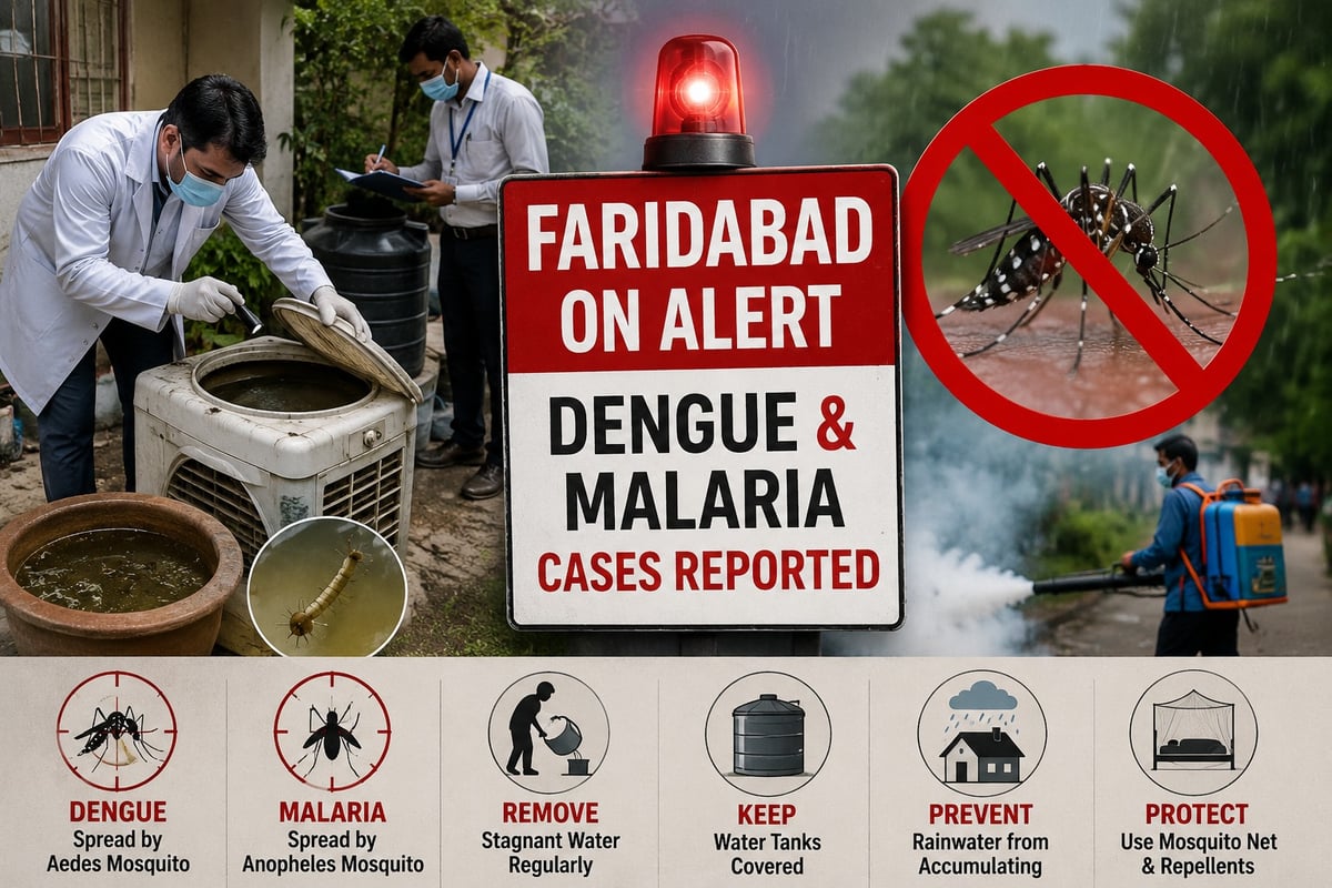 Faridabad on Alert After Dengue, Malaria Cases; Anti-Larval Drive Intensified