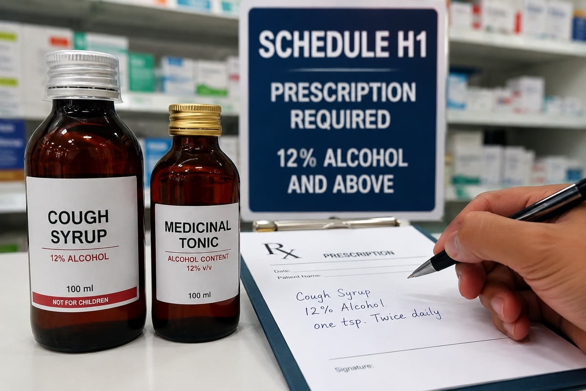 Doctor's Prescription Now Mandatory for Medicines Containing Over 12% Alcohol