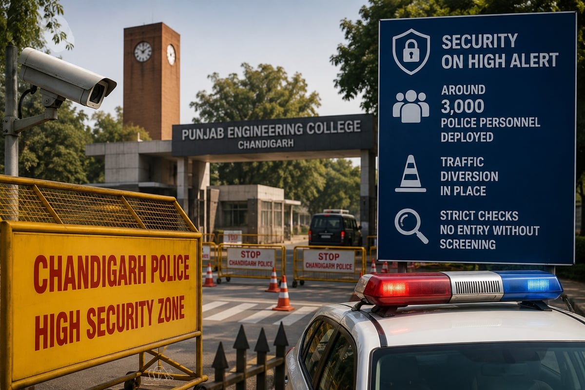 PM Modi to Visit Chandigarh Tomorrow; Massive Security Cover, 3,000 Police Personnel Deployed