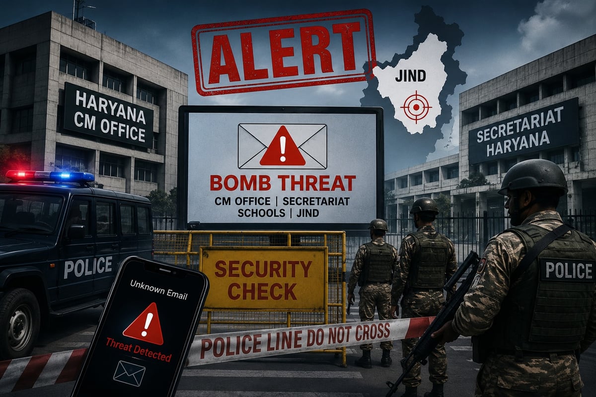 Bomb Threat Email to Haryana CM Office Before PM's Chandigarh Visit Triggers High Alert