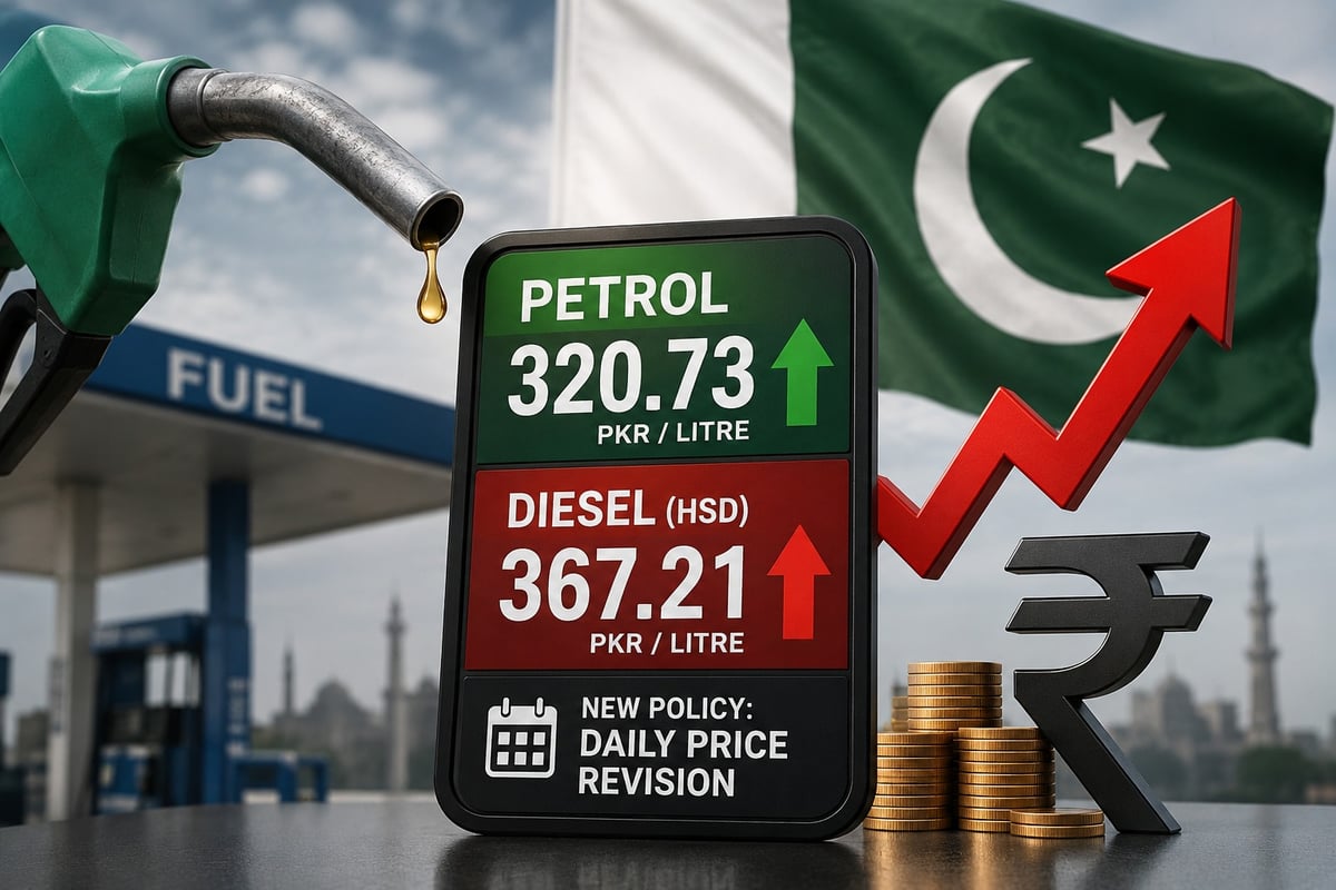 Pakistan Hikes Petrol Price to PKR 320.73, Diesel to PKR 367.21 Per Litre