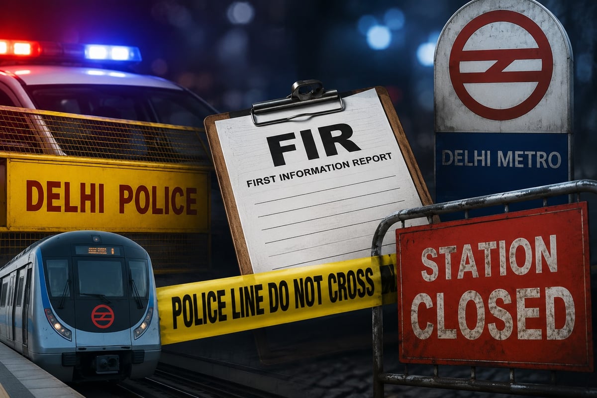 10 FIRs Registered After CJP Parliament March Violence; 16 Delhi Metro Stations Shut for Security