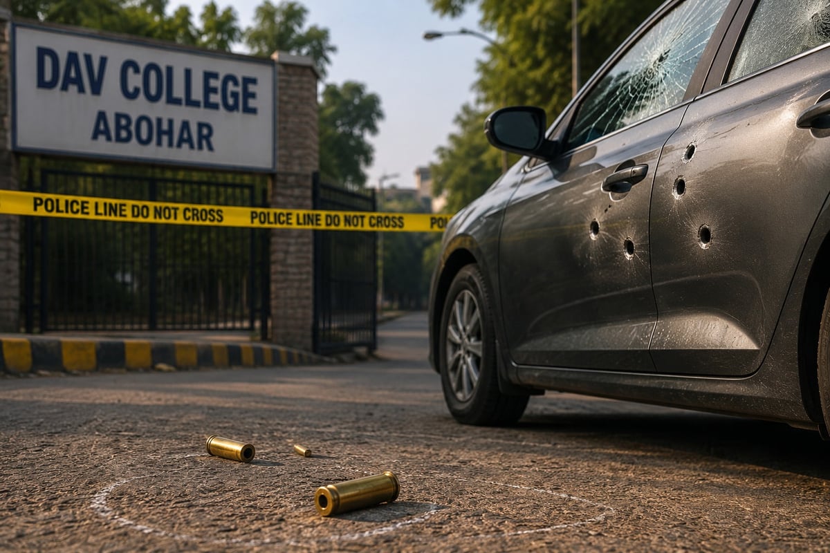 Daylight Shooting Outside DAV College in Abohar, Trigger Security Scare
