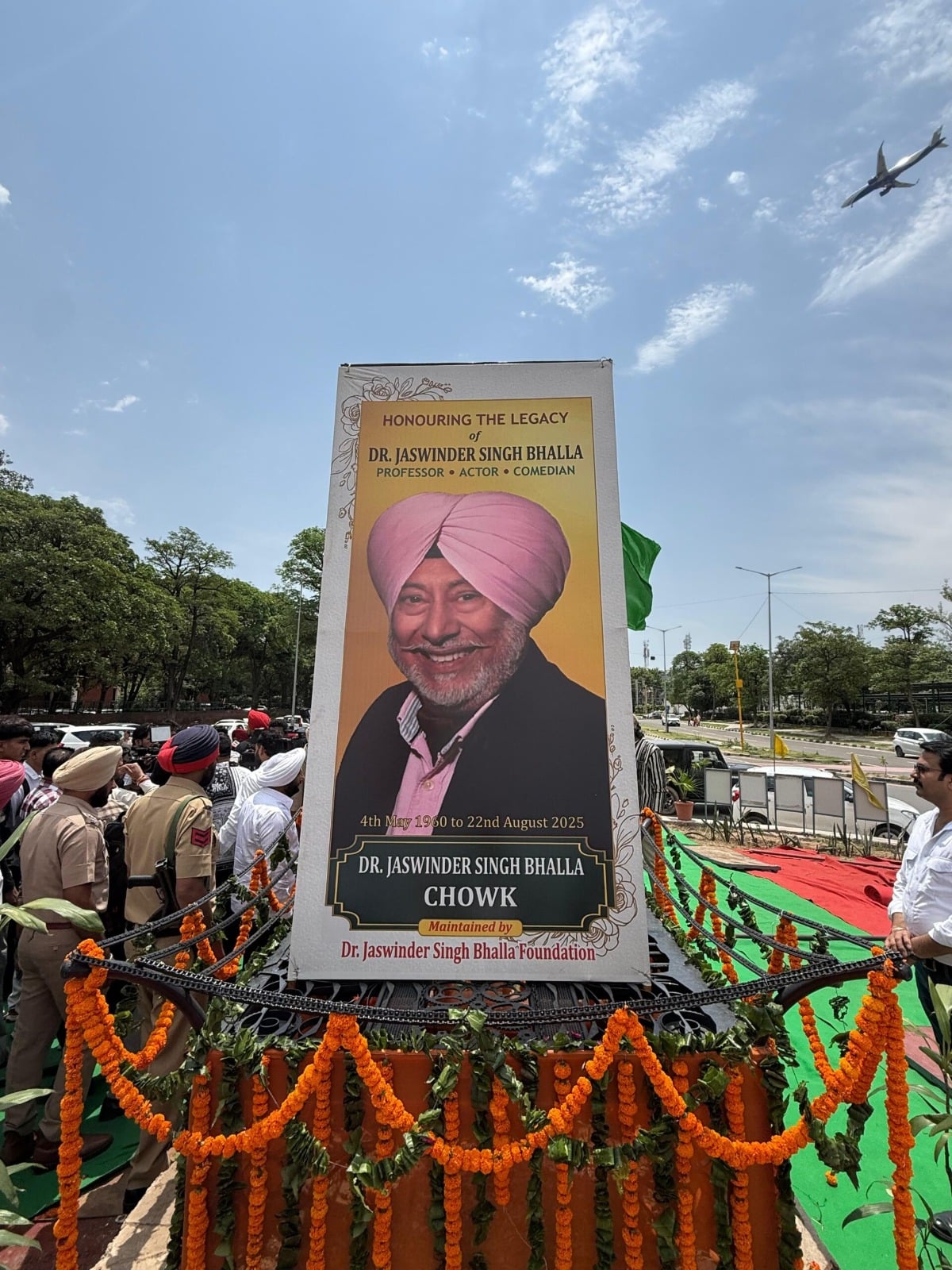 Mohali Honors Punjabi Actor Jaswinder Bhalla, Major Chowk Named After Beloved Star 
