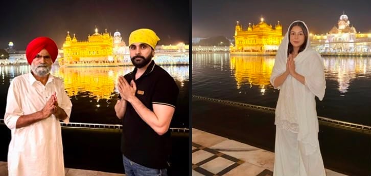 Shehnaaz Gill and Jayy Randhawa visit Golden Temple After Ishqnama Success