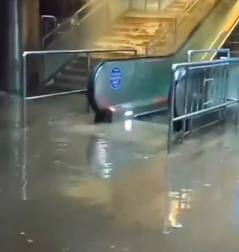 Delhi Drenched by Heavy Rain, Water Enters Metro Premises; IMD Warns of More Downpours