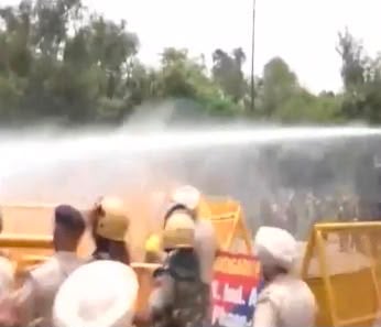 Amritpal Singh Supporters Clash with Chandigarh Police During Protest March