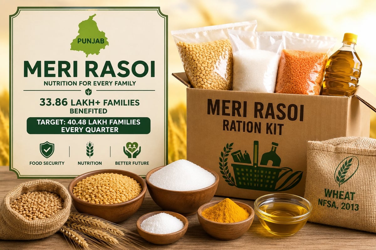 Punjab govt Distributes Over 33.86 Lakh ‘MERI RASOI’ Kits; Ludhiana Leads