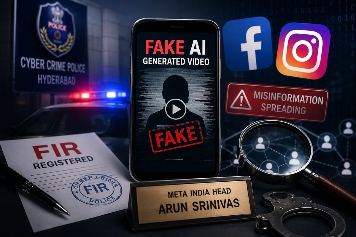 Big Action on Meta India : Hyderabad Police Register FIR against Meta India head; Fake AI-Generated Videos of PM Modi