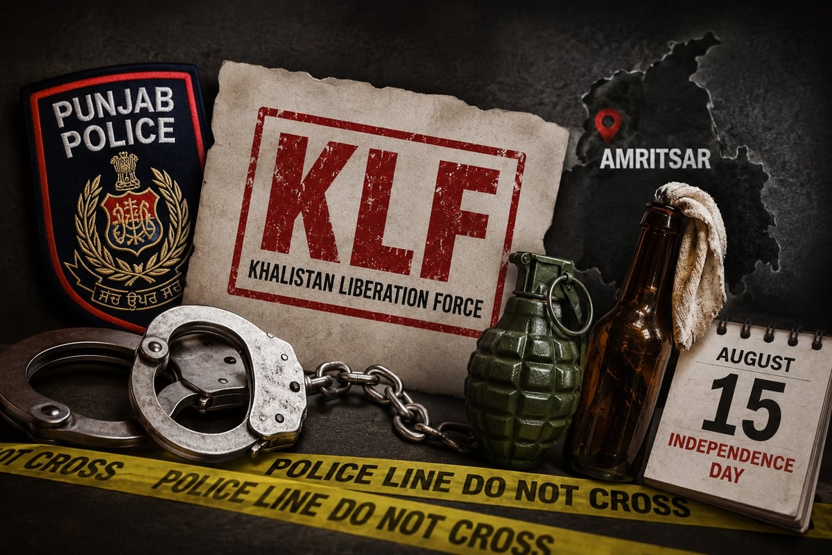 Amritsar Police Foil Independence Day Terror Plot, Arrest Four KLF Members