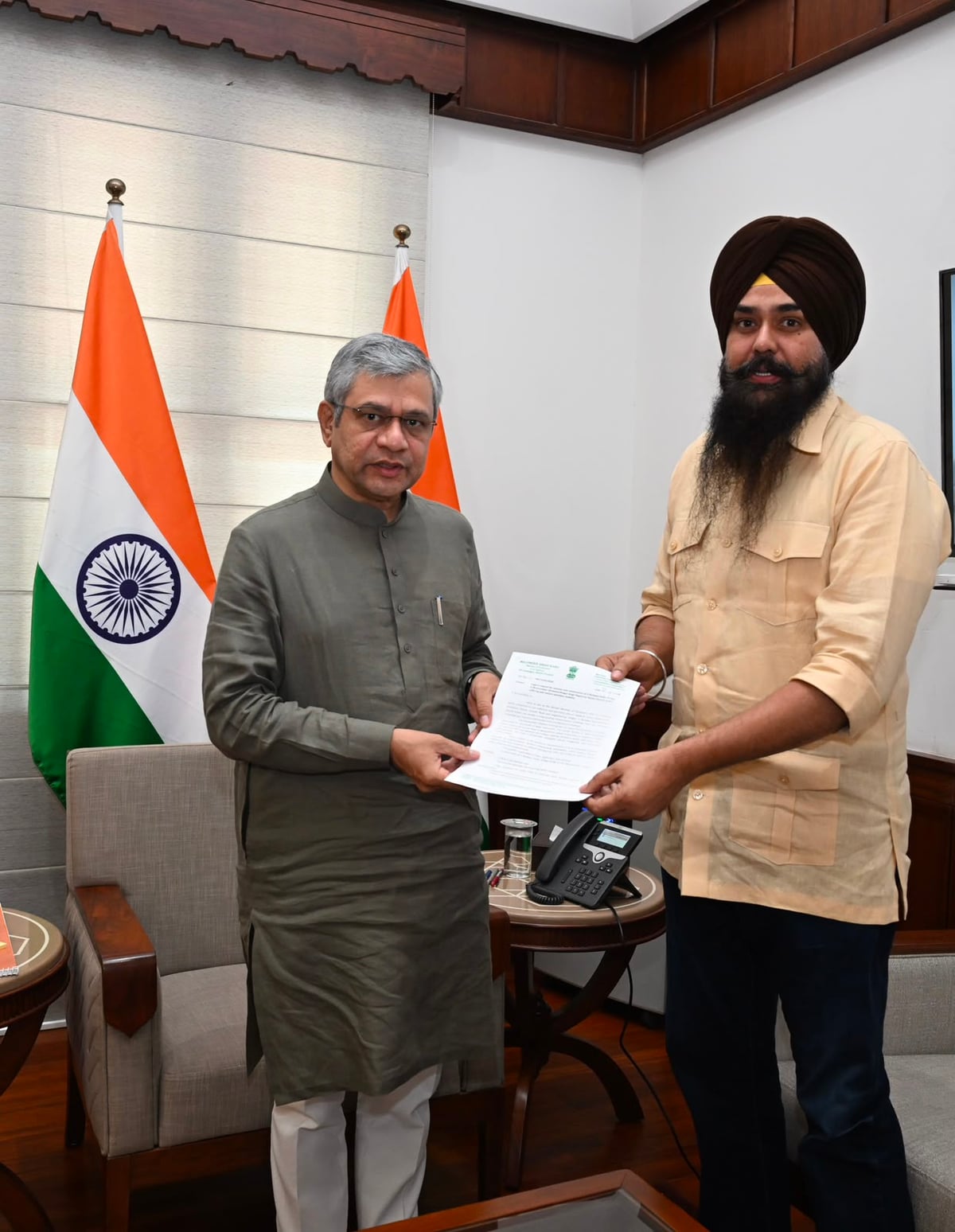 AAP MP Malvinder Singh Kang Meets Railway Minister, Seeks Key Rail Projects for Punjab