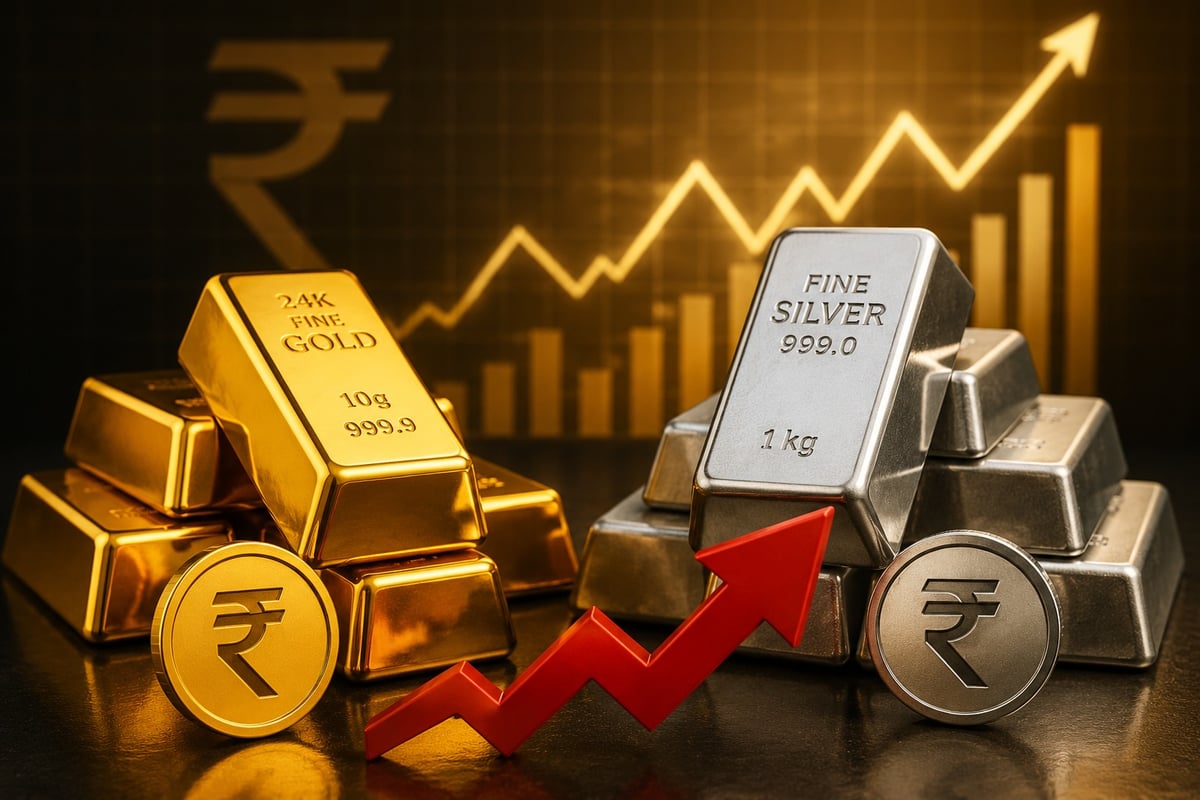 Gold hits ₹1.48 lakh mark, silver climbs to ₹2.25 lakh