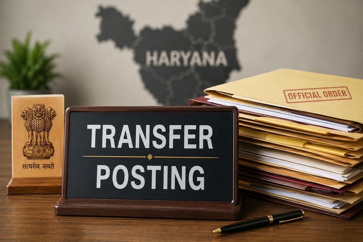 Haryana government reshuffles 24 IAS and HCS officers, orders take immediate effect