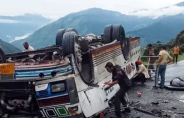 Private bus falls off road near Devi Kothi in Himachal’s Chamba; 7 killed, 11 injured