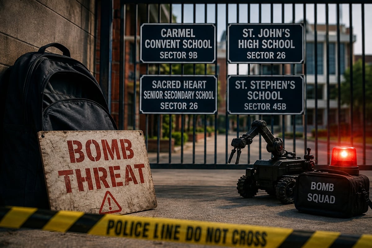 Bomb threats to four schools in Chandigarh; spark security scare