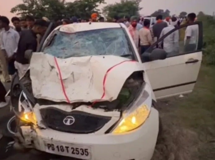 Speeding car hits motorcycle in Amritsar, three cattle traders killed
