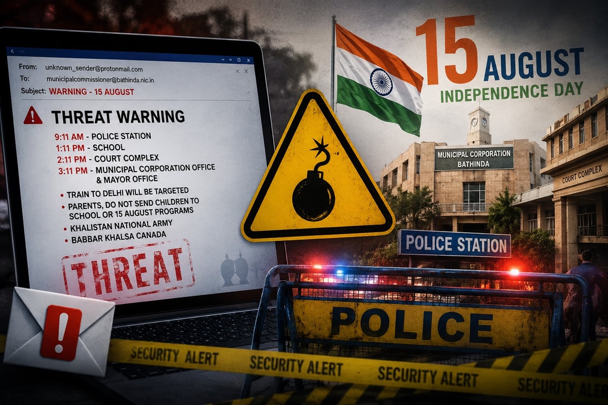 Bathinda on alert; threat email warns of blasts on Independence Day
