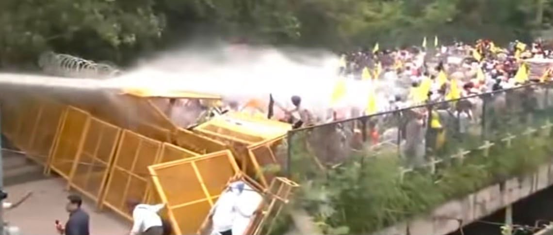 Sikh Prisoners release demand sparks clash between protesters and Chandigarh police