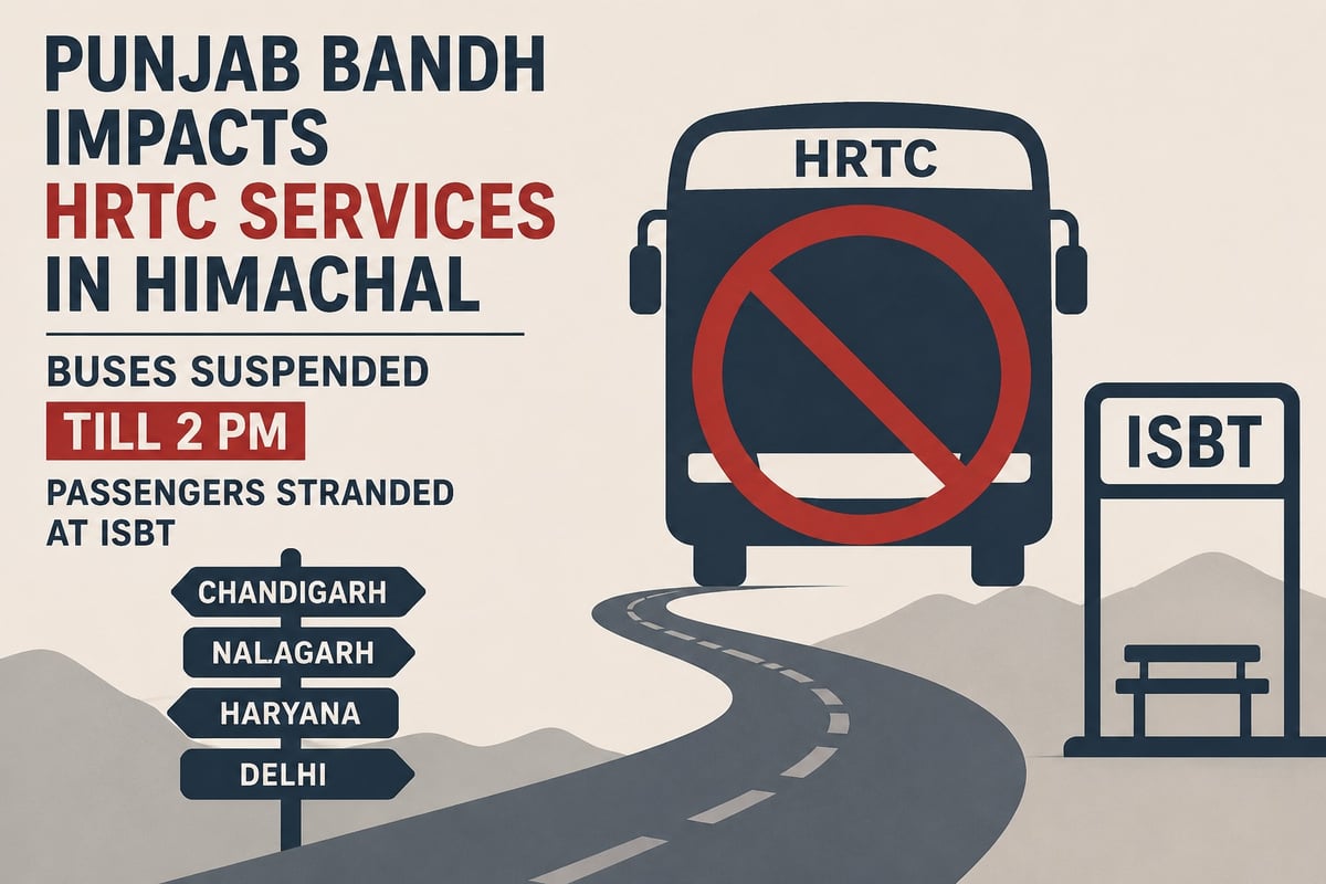 Punjab Bandh hits Himachal bus services, passengers stranded at ISBT
