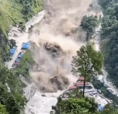 Nepal faces fresh flood threat as landslide creates lake near China border