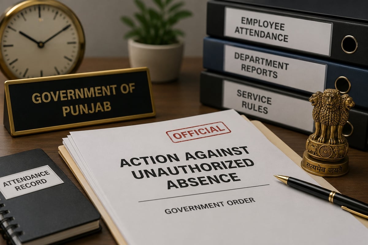Punjab Govt orders crackdown on employees absent from duty without authorization