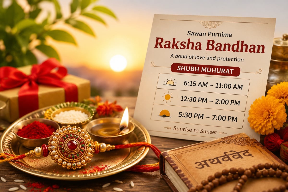 Raksha Bandhan celebrated today; three auspicious muhurats available till 7 PM