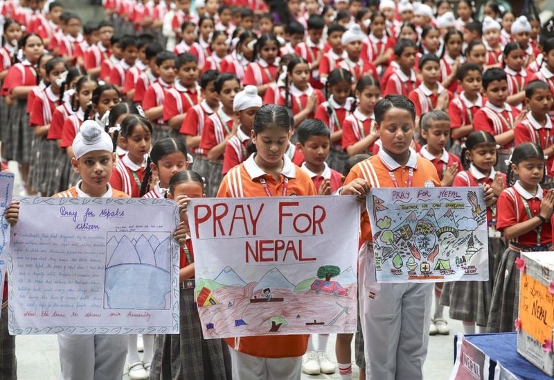 Hearts Without Borders: Jammu School Children Really To Aid Napal Flood Survivors With Prayers