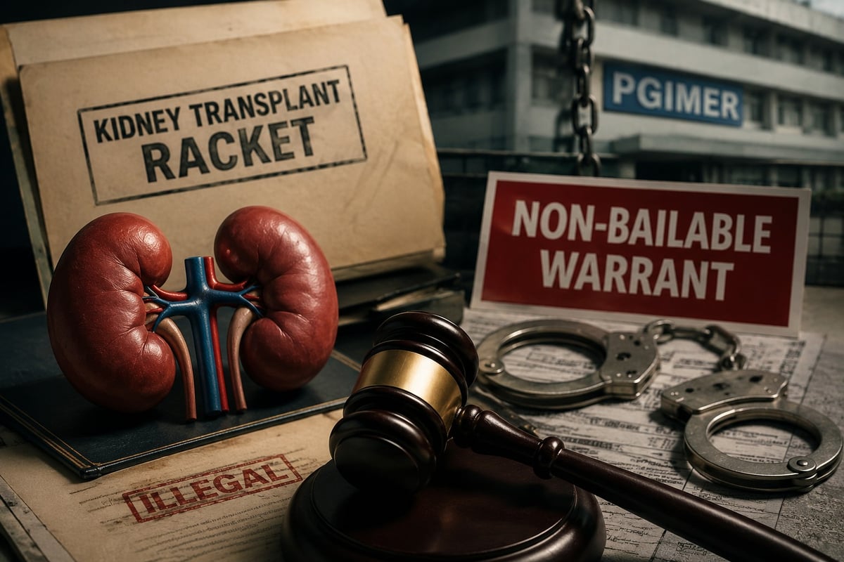 PGI kidney transplant racket accused absconding; court cancels bail, issues non-bailable warrants