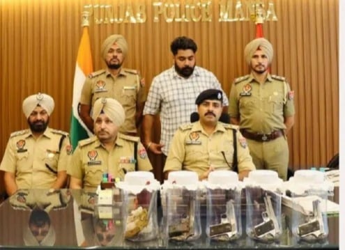 Mansa police arrest two Arsh Dalla Gang associates with five pistols