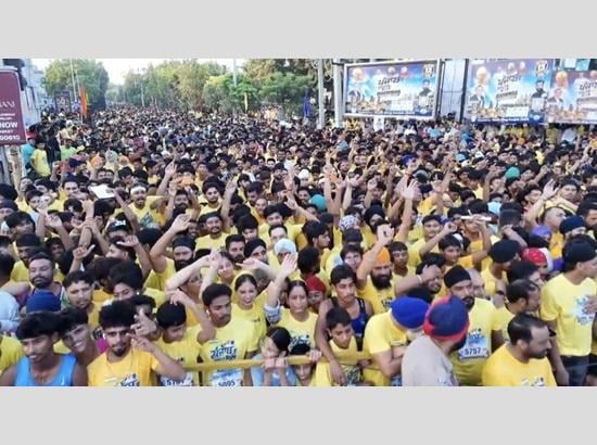 Punjab Youth Takes a Stand Against Drugs in Bathinda, 20,000 Youth and Athletes Join Run