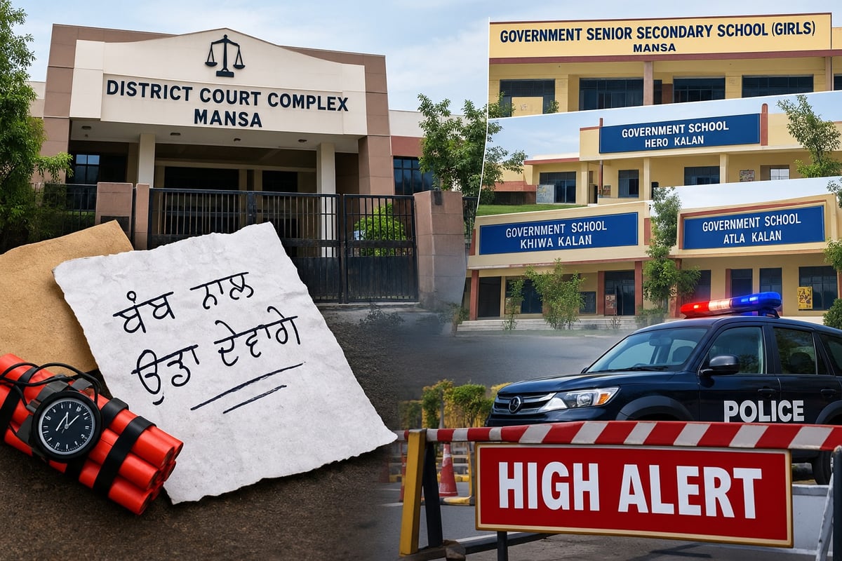 Mansa Court complex, four government schools receive bomb threat; police launch security check