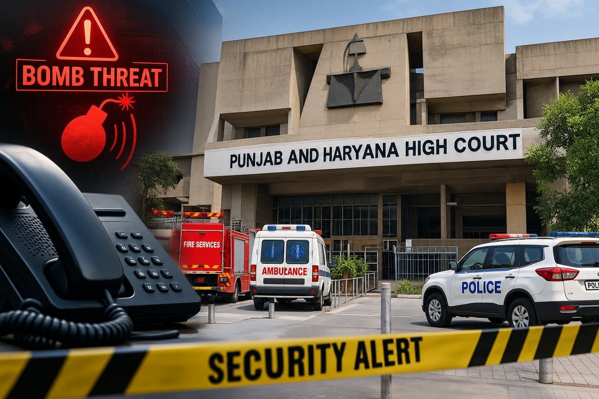 Punjab and Haryana High Court receives bomb threat, police tighten security around complex