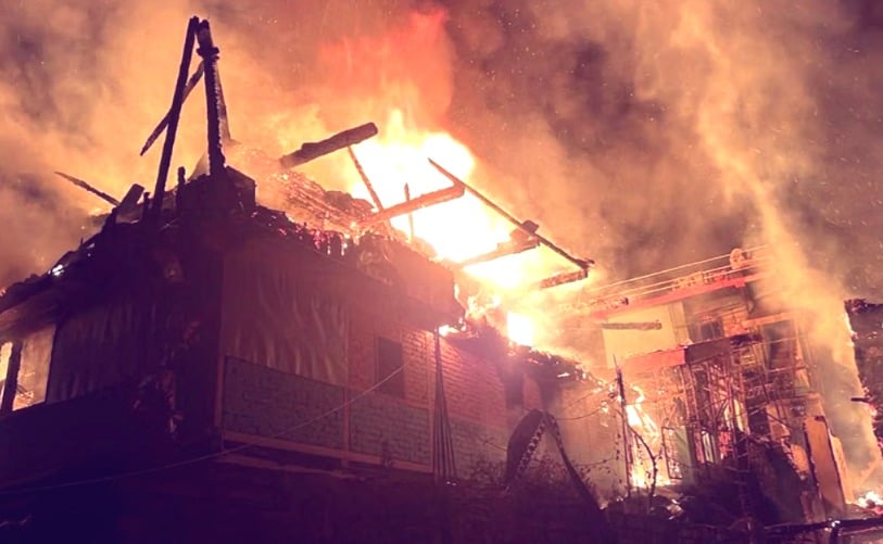 Major fire breaks out in Shimla’s Jubbal, five houses affected
