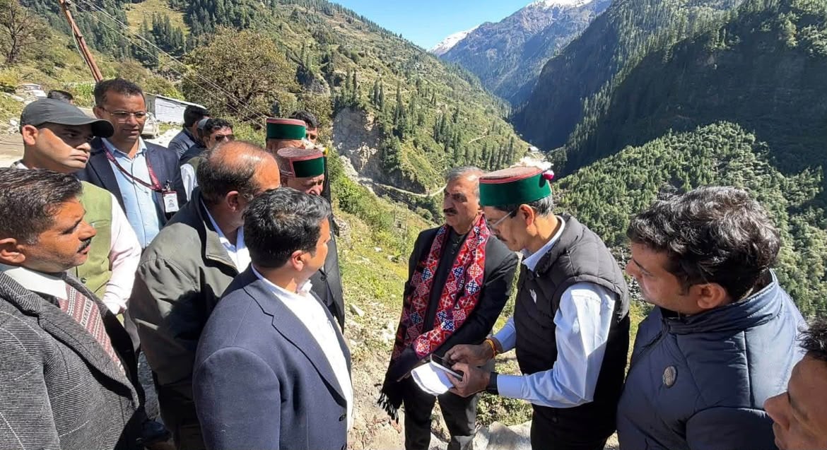 Himachal CM inspects landslide-hit areas in Rohru, orders Janglik road restoration within 10 days