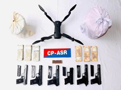 Amritsar Police crack down on dive drug and illegal arms supply modules, 10 arrested