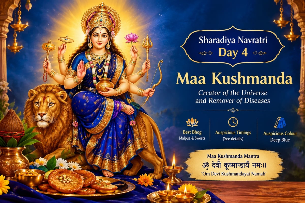 Sharadiya Navratri day 4: worship Maa Kushmanda, Know auspicious timings, puja vidhi and mantras