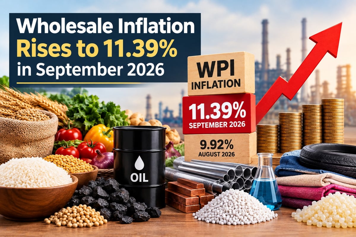 India’s wholesale inflation surges to 11.39% in September, hits new high