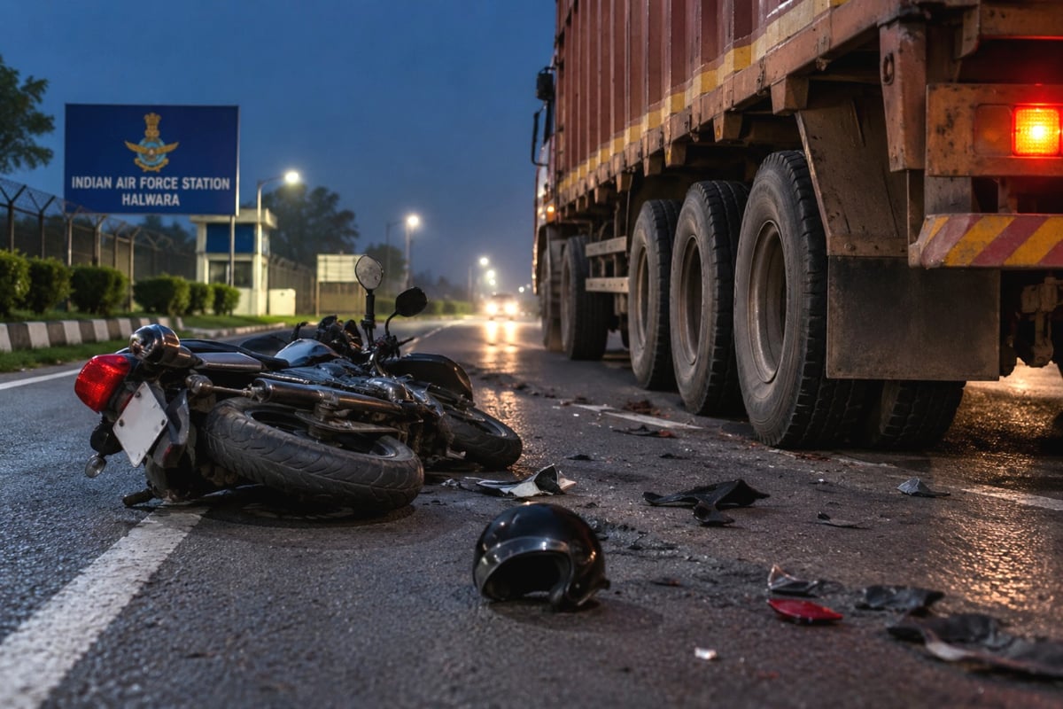 Woman killed, husband seriously injured as 16-Wheeler trailer hits bike on Ludhiana-Bathinda highway