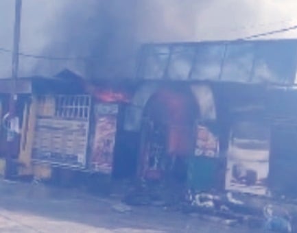 Multiple LPG cylinder blasts trigger fire outside Amity University, Several shops gutted