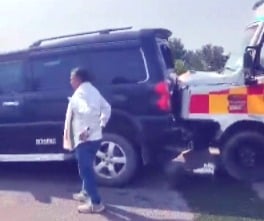 Rahul Gandhi’s Sultanpur visit: Several convoy vehicles collide with one another on Purvanchal expressway