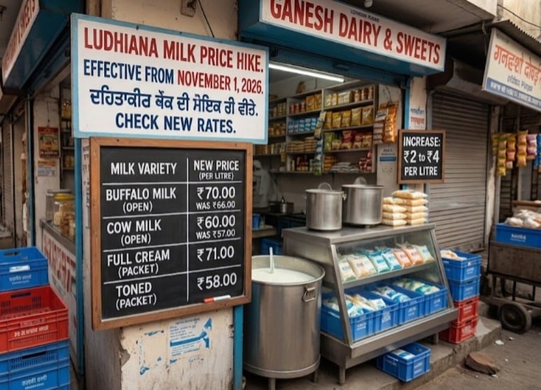 Ludhiana milk price hike from November 1: Check How much more you’ll pay