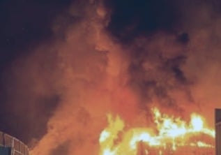 Massive fire guts tent house warehouse in Jalandhar Village, Owner suffers ₹20 Lakh loss